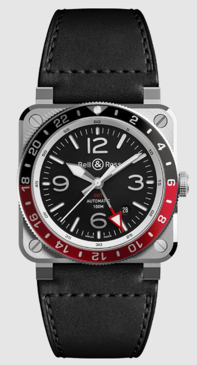 Bell & Ross BR 03-93 GMT BR0393-BL-ST/SCA Replica Watch